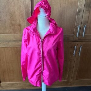 Danskin Now || hot pink windbreaker jacket